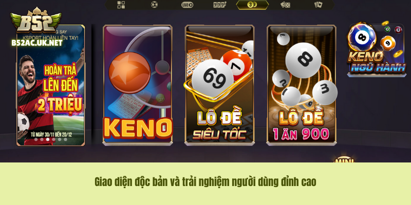 Giao diện độc bản và trải nghiệm người dùng đỉnh cao