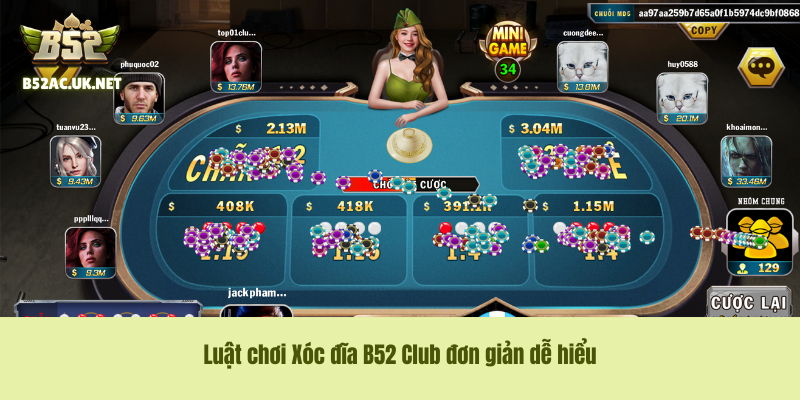 Luật chơi Xóc đĩa B52 Club đơn giản dễ hiểu